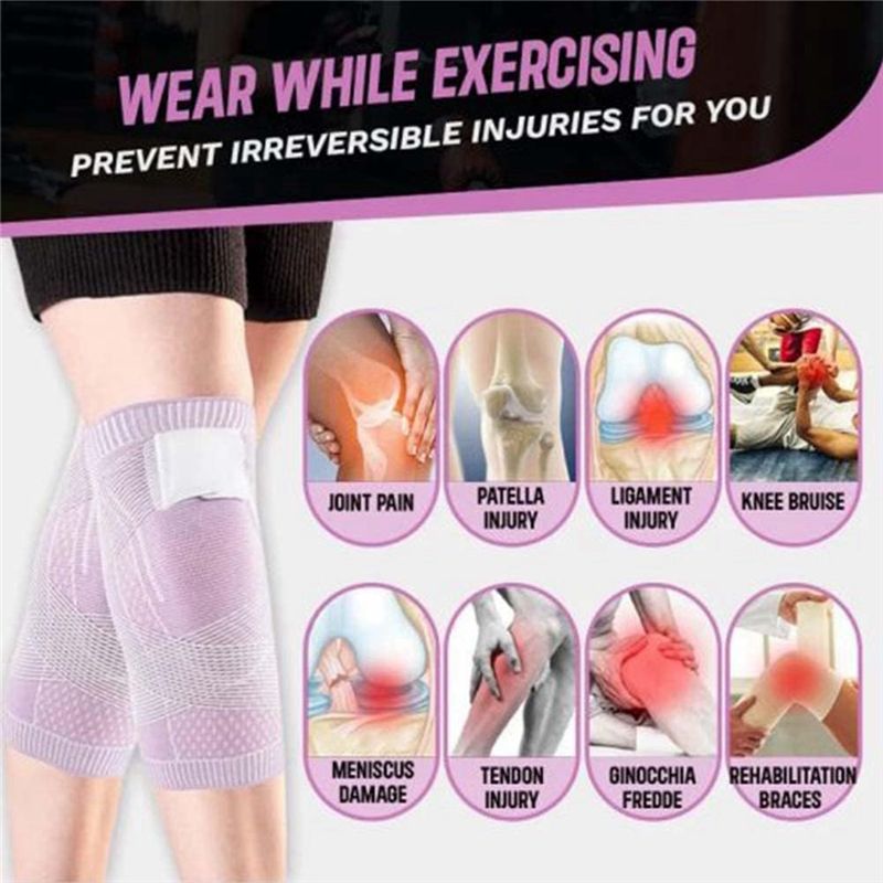 Compression Knee Sleeve - POPULAR-2 PCS Pelindung Lutut Olahraga Uniseks,