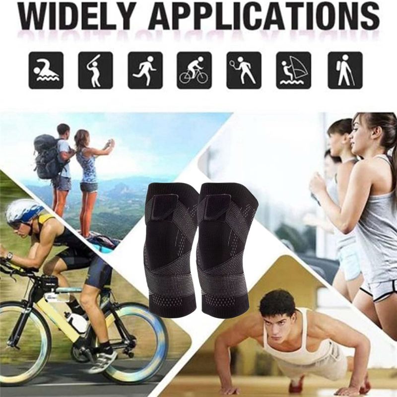 POPULAR-2 PCS Pelindung Lutut  - Compression Knee Sleeve ulasan dan harga